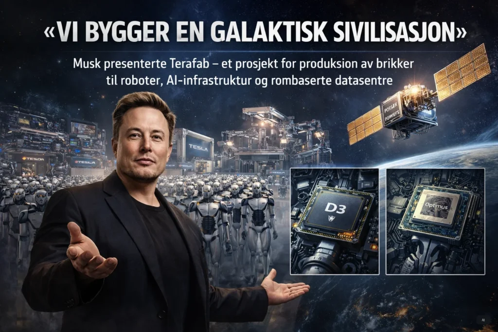 «Vi bygger en galaktisk sivilisasjon»: Musk presenterte Terafab – et prosjekt for produksjon av brikker til roboter, AI-infrastruktur og rombaserte datasentre
